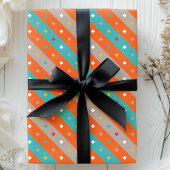 Confetti Stripe Geometric Geschenkpapier