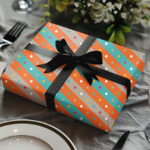 Confetti Stripe Geometric Geschenkpapier