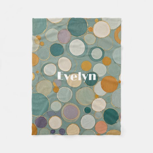 Confetti-Ströme Fleecedecke (Vorderseite)