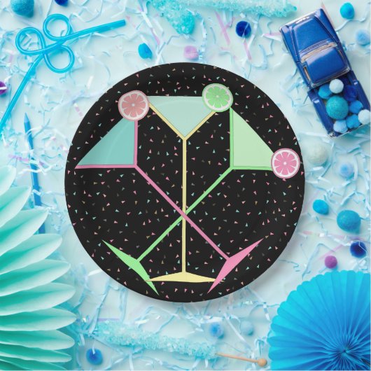 Confetti-Teller, Martini-Teller, PapierTeller (Party)