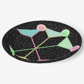 Confetti-Teller, Martini-Teller, PapierTeller (Schrägansicht)