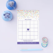 Confetti Theme Baby Showspiel Flyer (Einzeln)