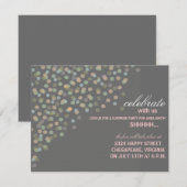 Confetti Themed Party Einladung (Vorne/Hinten)