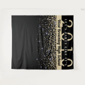 Confetti themed School Wiedersehen Fotobooth Hinte Wandteppich (Vorderseite (Horizontal))