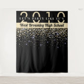 Confetti themed School Wiedersehen Fotobooth Hinte Wandteppich (Vorderseite)