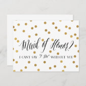 Confetti-Trauzeugin | Bridesmaid Einladung (Vorne/Hinten)