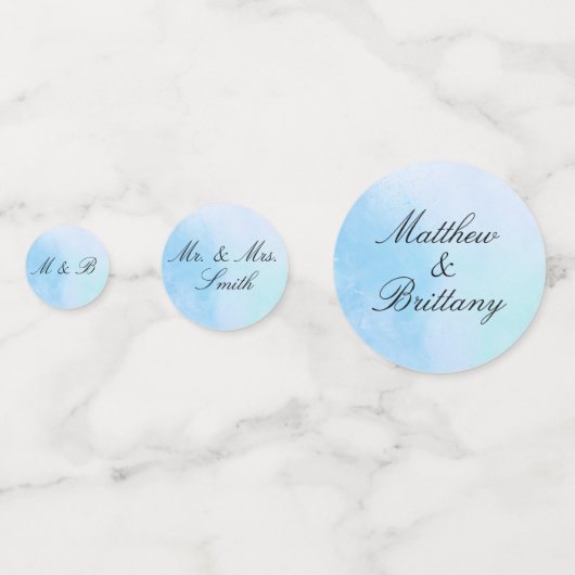 Confetti "True Love Blue" Konfetti (Vorderseiten)