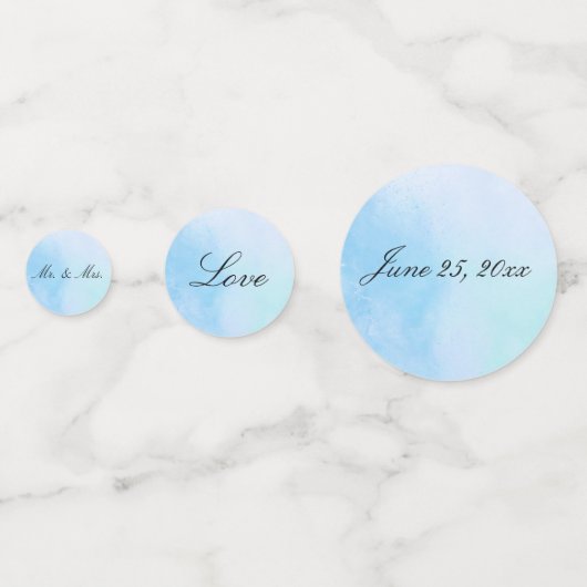 Confetti "True Love Blue" Konfetti (Rückseiten)