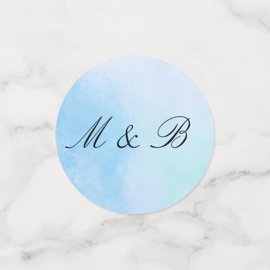 Confetti "True Love Blue" Konfetti (Klein Vorderseite)