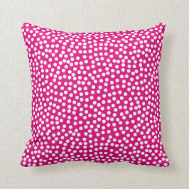 Confetti-Tupfen-Muster-Pink Kissen