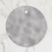 Confetti Typografie Frohe Weihnachten Geschenkanhänger (Rückseite)