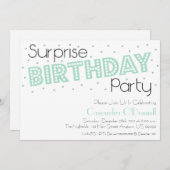 Confetti Überraschung Geburtstagsparty Einladungen (Vorne/Hinten)