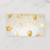 Confetti und Balloons | Veranstaltungen Visitenkarte (Rückseite)