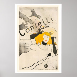 Confetti Vintage Poster von Henri de