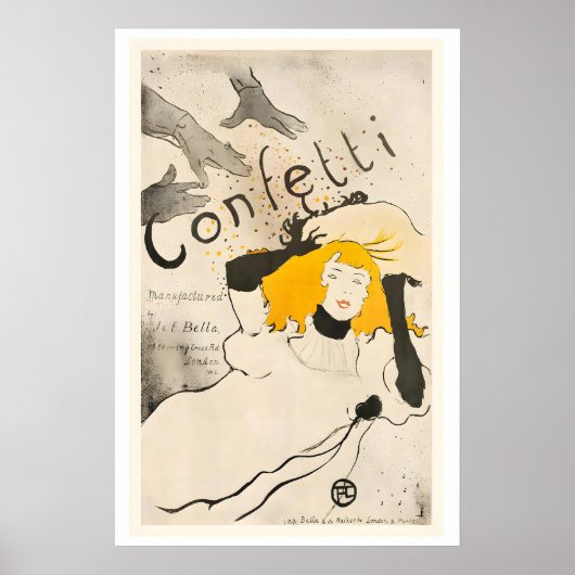 Confetti Vintage Poster von Henri de (Vorne)