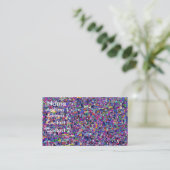 Confetti-Visitenkarte Visitenkarte (Stehend Vorderseite)