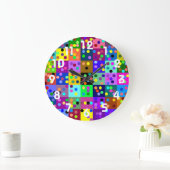 Confetti Wall Clock Große Wanduhr (Zuhause)