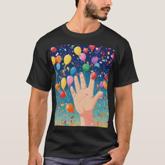 Confetti.Webp-Design T-Shirt (Vorderseite)