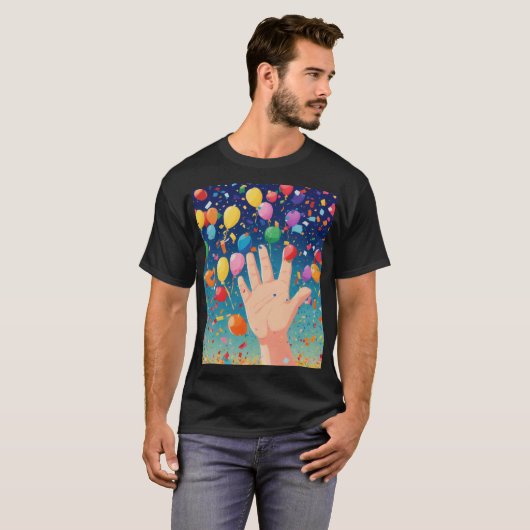 Confetti.Webp-Design T-Shirt (Vorne ganz)