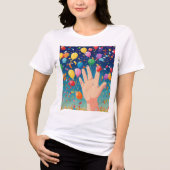 Confetti WebP-Design Tri-Blend Shirt (Vorderseite)