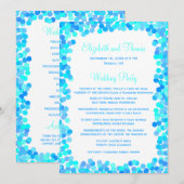 Confetti Wedding Programs Programm (Vorne/Hinten)