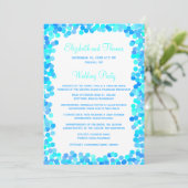 Confetti Wedding Programs Programm (Stehend Vorderseite)