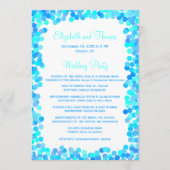 Confetti Wedding Programs Programm (Vorderseite)