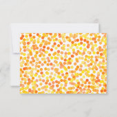 Confetti Wedding Response Cards RSVP Karte (Rückseite)