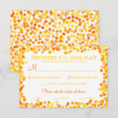 Confetti Wedding Response Cards RSVP Karte (Vorne/Hinten)