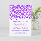 Confetti Wedding Speichern Sie die Datumskarten Save The Date (Stehend Vorderseite)