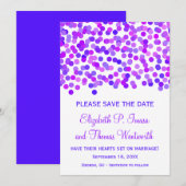 Confetti Wedding Speichern Sie die Datumskarten Save The Date (Vorne/Hinten)