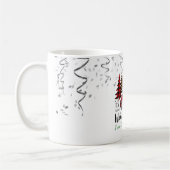 Confetti, Weihnachten Roter Lkw Pine Tree Schnee Kaffeetasse (Links)