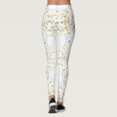 Confetti-Weiß Leggings (Rückseite)