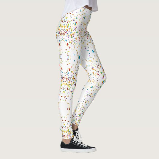 Confetti-Weiß Leggings (Rechts)