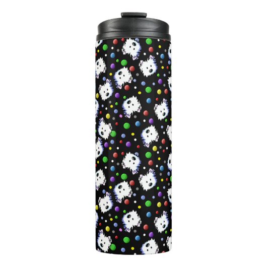 Confetti Westie Thermal Tumbler Thermosbecher (Vorderseite)