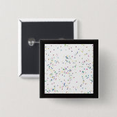 Confetti White Background Button (Vorne & Hinten)
