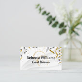 Confetti Wine Stain Visitenkarte (Stehend Vorderseite)