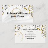 Confetti Wine Stain Visitenkarte (Vorne/Hinten)