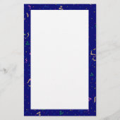 Confetti with Happy New Year Briefpapier (Rückseite)