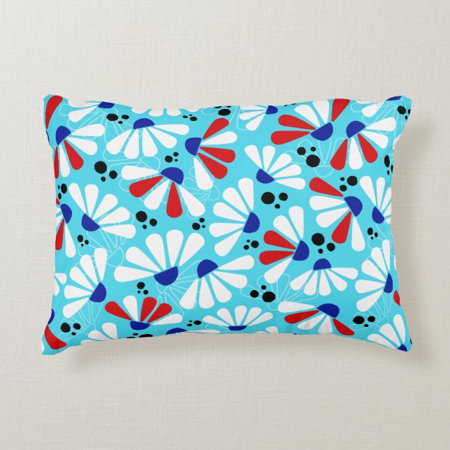 Confetti zum Tropenblau Dekokissen (Vorderseite)