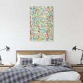 Confetti's 24 x 36 Canvas Print Leinwanddruck (Insitu (Schlafzimmer))
