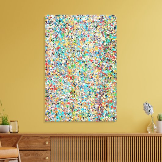 Confetti's 24 x 36 Canvas Print Leinwanddruck (Insitu (Wohnzimmer))