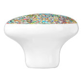 Confettis Keramik Pull Keramikknauf (Seitenansicht)