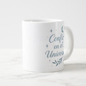 Confía en el Universo ✨ | Celestial Silver Design Jumbo-Tasse (Vorderseite Rechts)