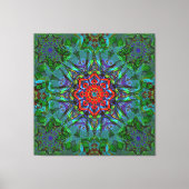 Confianza Textur Mandala Leinwanddruck (Vorderseite)