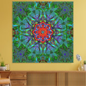 Confianza Textur Mandala Leinwanddruck (Insitu (Wohnzimmer))