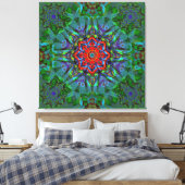 Confianza Textur Mandala Leinwanddruck (Insitu (Schlafzimmer))