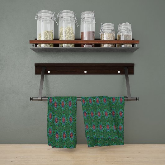 Confianza Textur Mandala Muster Geschirrtuch