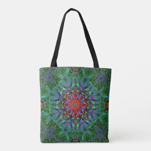 Confianza Textur Mandala Muster Tasche (Rückseite)