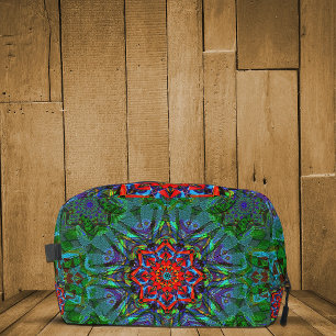 Confianza Textur Mandala Muster Waschbeutel